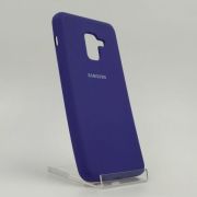 Матовий чохол Silicone Case Samsung A40 Black(зас.тов.)