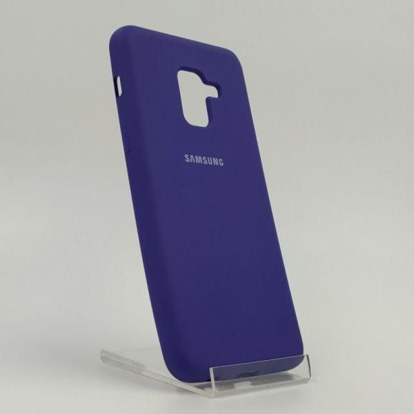 Матовий чохол Silicone Case Samsung A40 Black(зас.тов.)