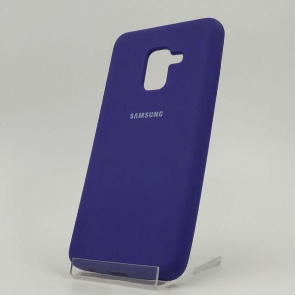 Матовий чохол Silicone Case Samsung A40 Black(зас.тов.)