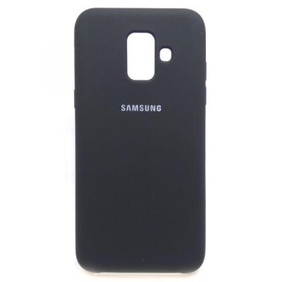 Чохол Silicone Case для Samsung Galaxy A6 2018 A600 Black (Чорний)(зас.тов.)