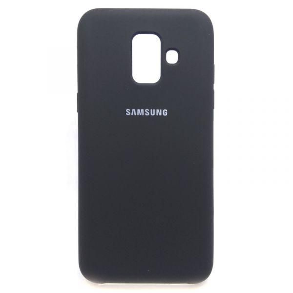 Чохол Silicone Case для Samsung Galaxy A6 2018 A600 Black (Чорний)(зас.тов.)