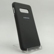 Матовий чохол Silicone Case Samsung S10E Black(зас.тов.)