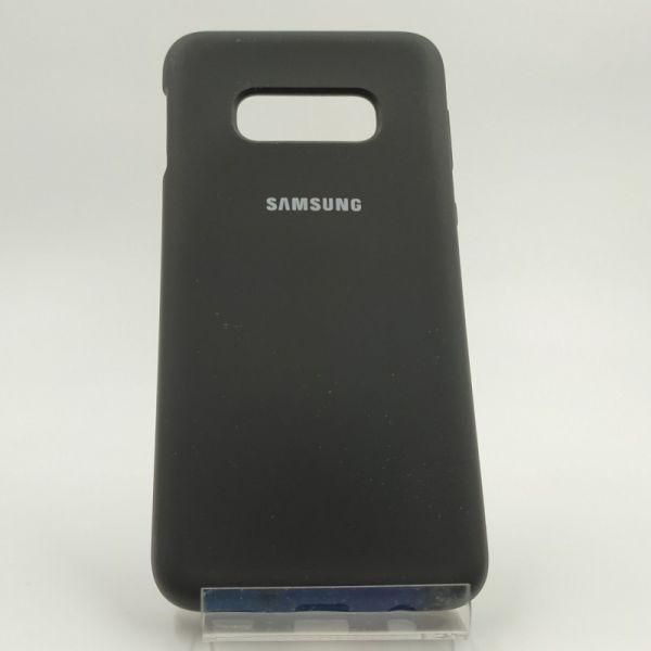 Матовий чохол Silicone Case Samsung S10E Black(зас.тов.)