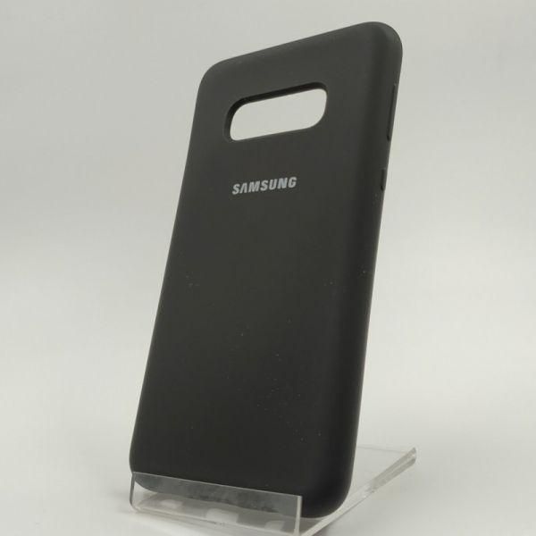 Матовий чохол Silicone Case Samsung S10E Black(зас.тов.)
