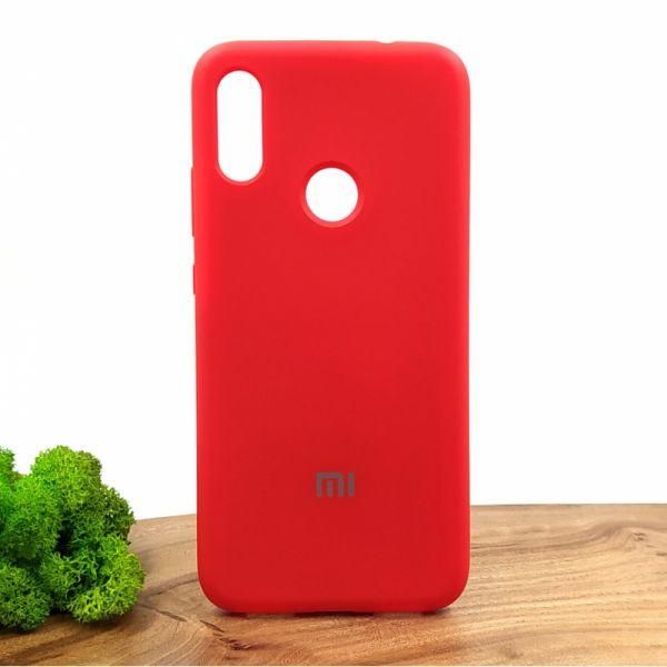 Матовий чохол Silicone Case Xiaomi Note7 Red(зас.тов.)