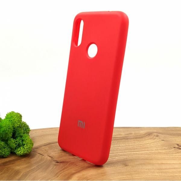 Матовий чохол Silicone Case Xiaomi Note7 Red(зас.тов.)