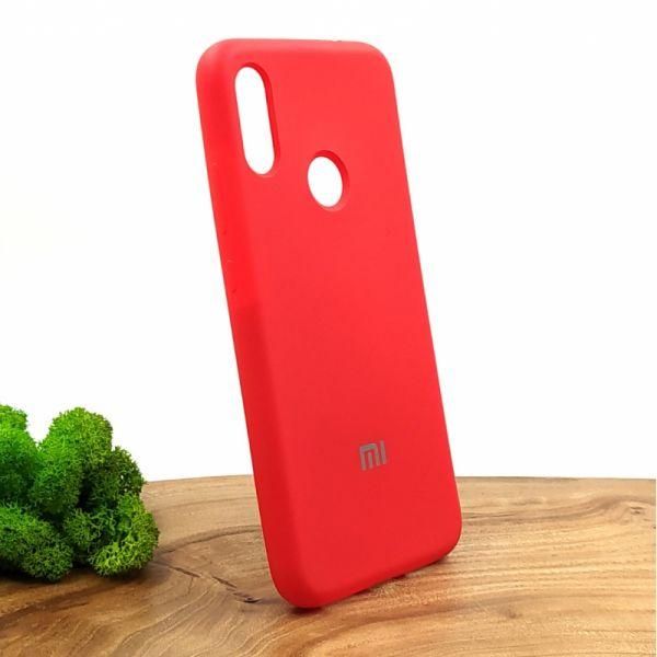 Матовий чохол Silicone Case Xiaomi Note7 Red(зас.тов.)