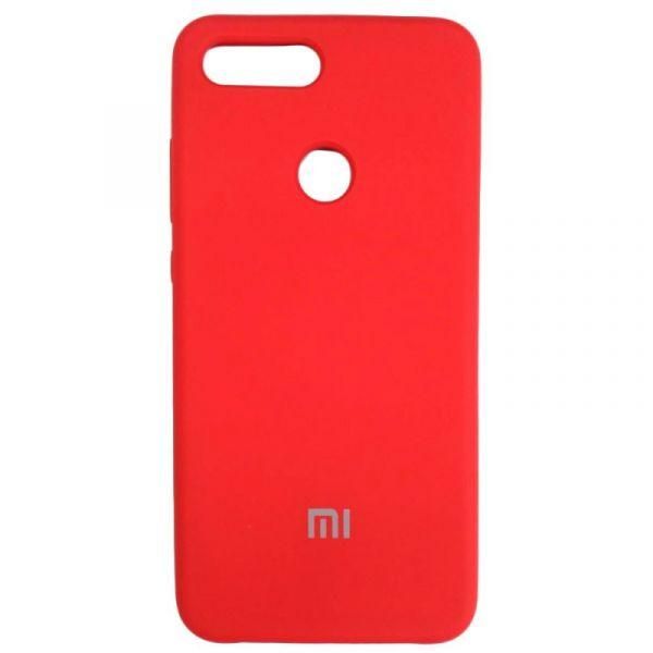 Чохол Silicone Case для Xiaomi Mi8 Lite Red (Червоний)(зас.тов.)
