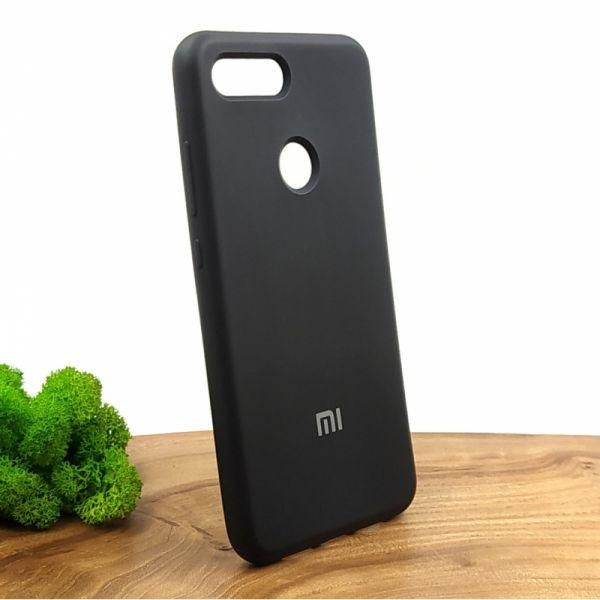 Матовий чохол Silicone Case Xiaomi Mi8 Lite Black