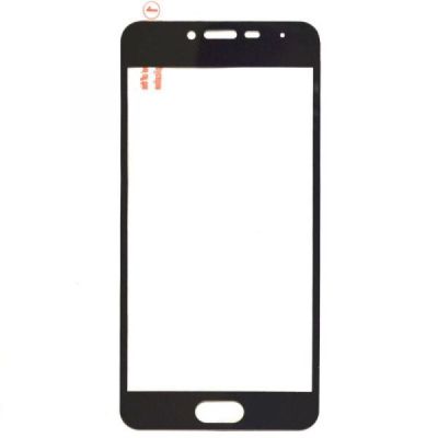 Захисне скло 2D Glass Rock Front Meizu M3/M3s Black  Перед(зас.тов.)