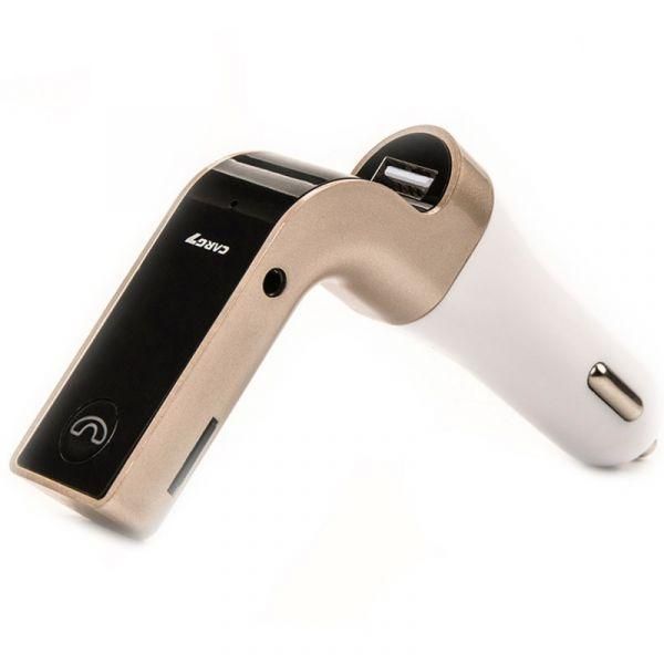 FM-модулятор з Bluetooth CARG7 Gold(зас.тов.)