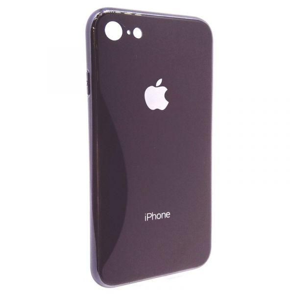 Чохол  Glass Case iPhone 7 Black (Чорний)(зас.тов.)