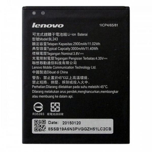 Акумуляторна батарея для Lenovo A7000/A7600/K3/K50/S8 BL243 3000 mAh(зас.тов.)