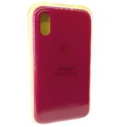 Чохол Silicone Case для iPhone X Rose Red