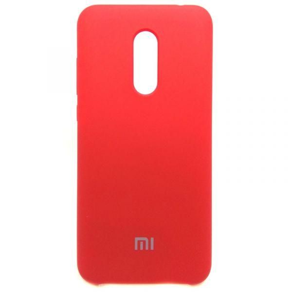 Чохол Silicone Case для Xiaomi Redmi 5 Plus Red (Червоний)(зас.тов.)