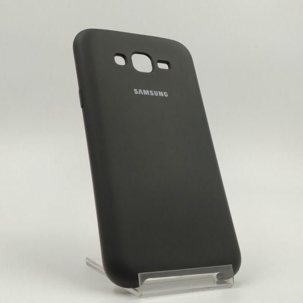 Матовий чохол Silicone Case Samsung Galaxy J7 Black(зас.тов.)