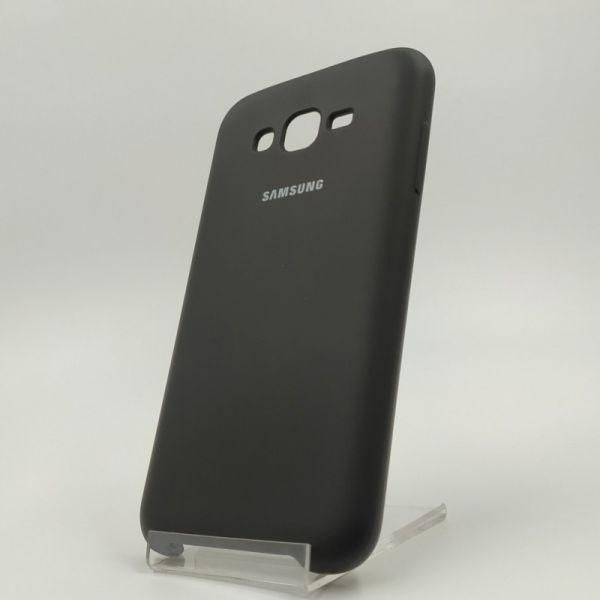 Матовий чохол Silicone Case Samsung Galaxy J7 Black(зас.тов.)