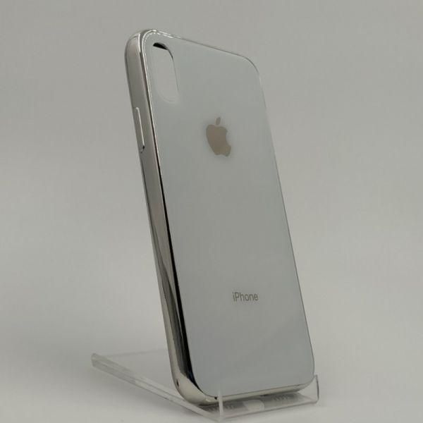 Скляний чохол Glass Case для iPhone X/Xs White(зас.тов.)