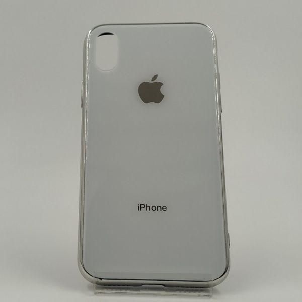 Скляний чохол Glass Case для iPhone X/Xs White(зас.тов.)