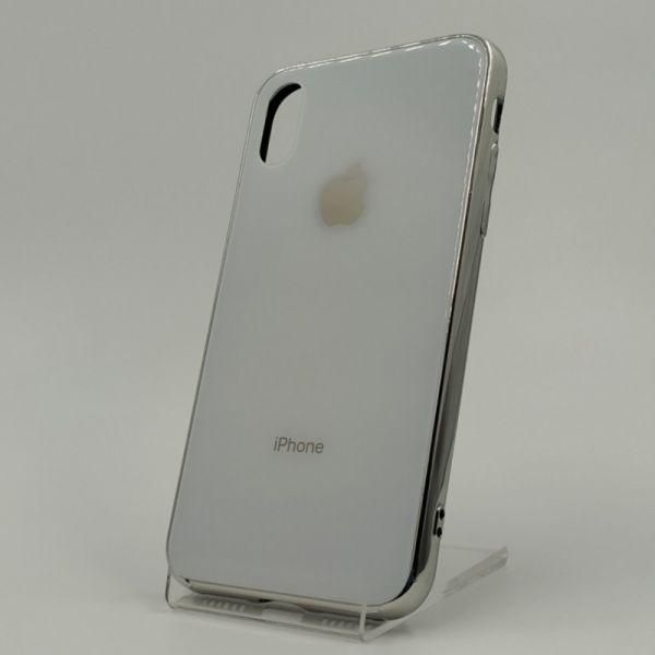 Скляний чохол Glass Case для iPhone X/Xs White(зас.тов.)