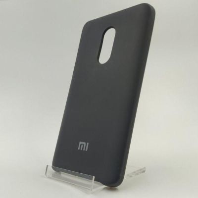 Матовий чохол Silicone Case Xiaomi Redmi Note 4X Black(зас.тов.)