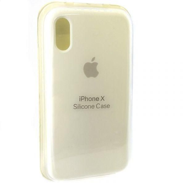 Чохол Silicone Case для iPhone X White (Білий)