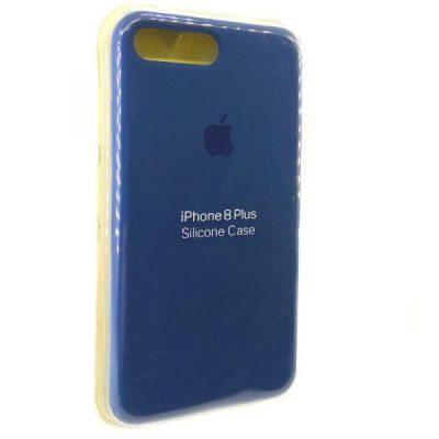 Чохол Silicone Case для iPhone 8G+ Blue Cobalt(зас.тов.)