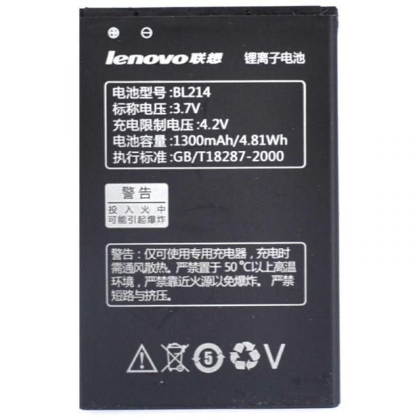 Акумуляторна батарея для Lenovo A218/A208/A300T/A360E BL214 1300 mAh(зас.тов.)