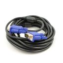 Кабель VGA на VGA (папа-папа) 5м(зас.тов.)