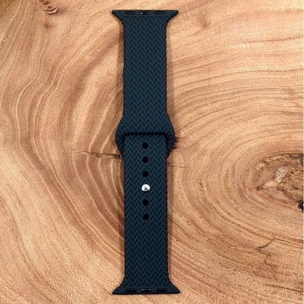 Силіконовий ремінець для Apple Watch Braided Gray 42/44mm(зас.тов.)