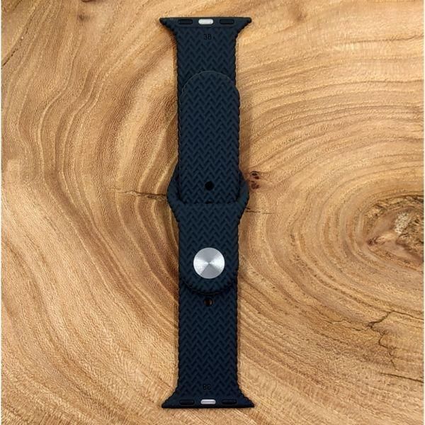 Силіконовий ремінець для Apple Watch Braided Gray 42/44mm(зас.тов.)