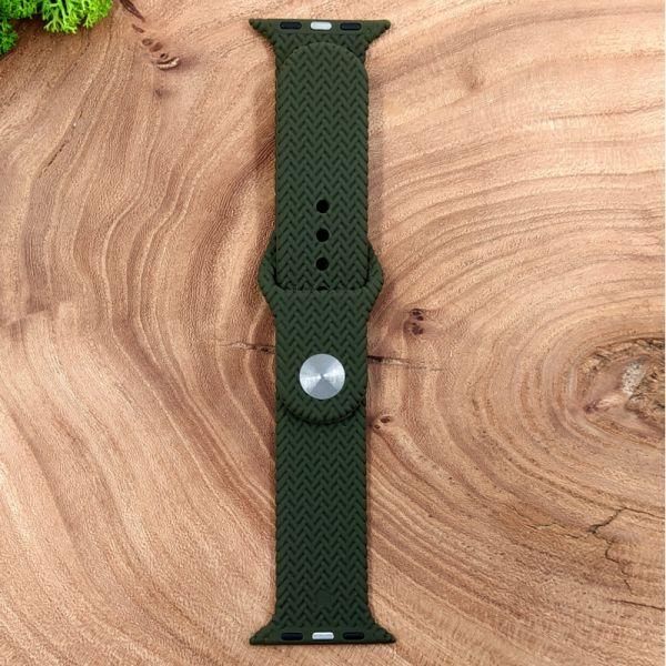 Силіконовий ремінець для Apple Watch Braided Khaki 42/44 mm