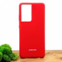 Чохол Silicone Case для Samsung S21 Ultra Red(зас.тов.)