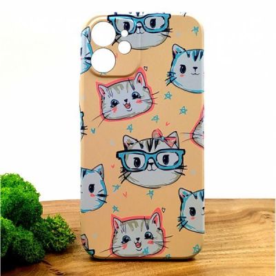Люмінесцентний чохол LUXO Happy Cat iPhone 12 Mini(зас.тов.)