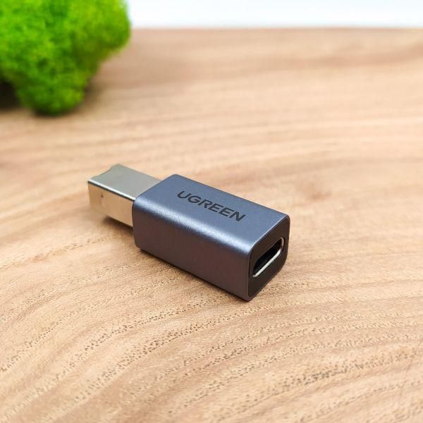 Металевий перехідник Type-C to USB-B (принтер) UGREEN US382(зас.тов.)