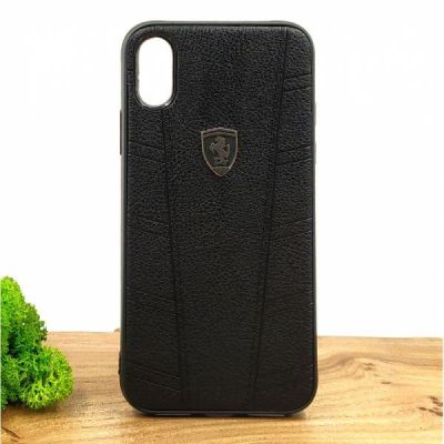 Чохол TOTU LEATHER CASE Ferrari design для iPhone Xs(зас.тов.)