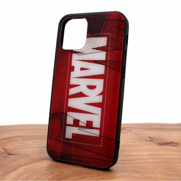 Скляний ударостійкий чохол з принтом Marvel для iPhone 12 (5.4)(зас.тов.)