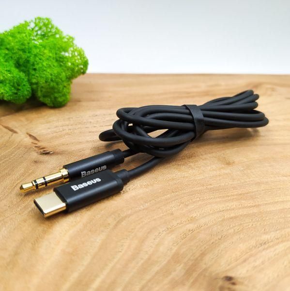 Кабель AUX - Type-C Baseus Yiven M01 Black