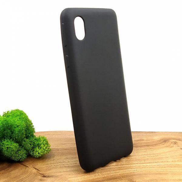 Силіконовий  чохол Simin Style для Samsung A01 Core Black(зас.тов.)