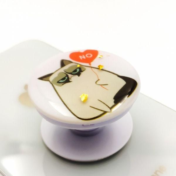 Тримач PopSocket Sad Cat glitter