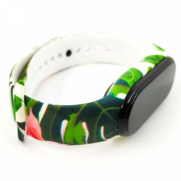 Силіконовий ремінець-браслет TCCG для Mi Band 5 Jungle Fever(зас.тов.)