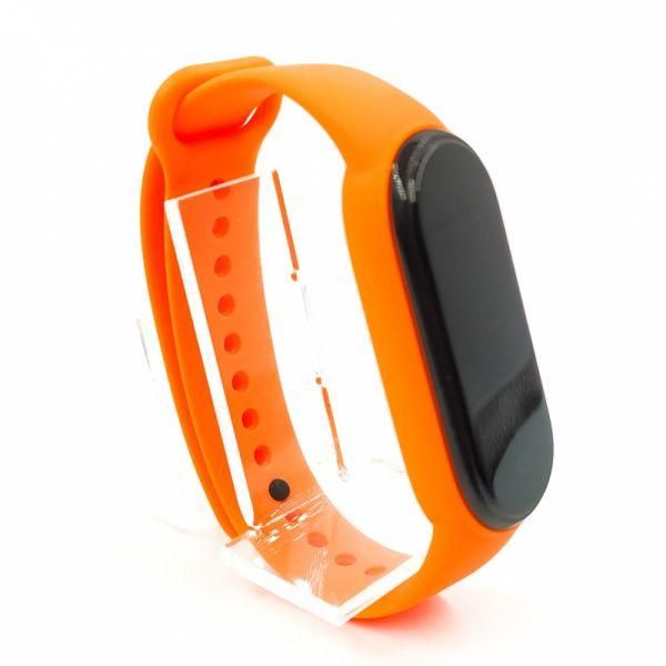 Силіконовий ремінець-браслет TCCG для Mi Band 5 Orange(зас.тов.)
