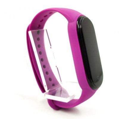 Силіконовий ремінець-браслет TCCG для Mi Band 5 Purple