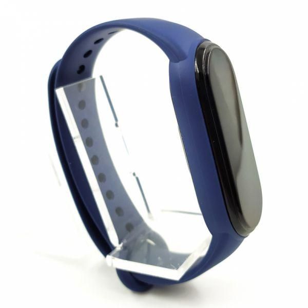 Силіконовий ремінець-браслет TCCG для Mi Band 5 Navy Storm(зас.тов.)