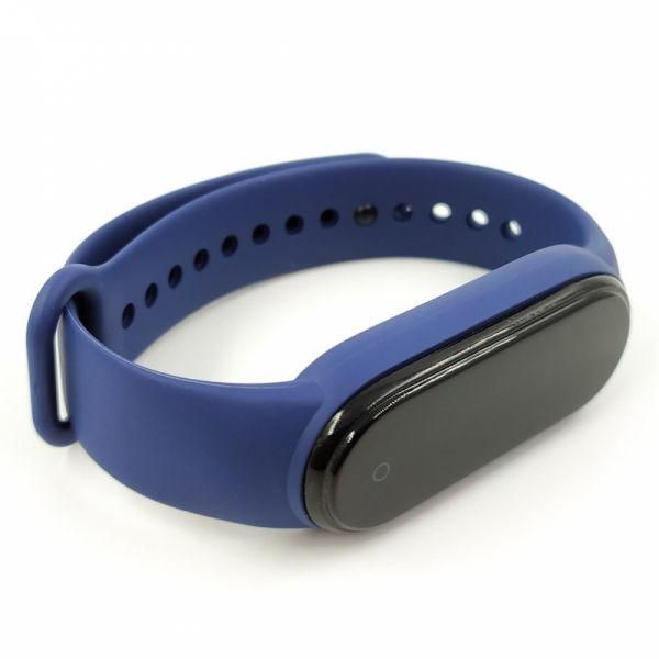Силіконовий ремінець-браслет TCCG для Mi Band 5 Navy Storm(зас.тов.)