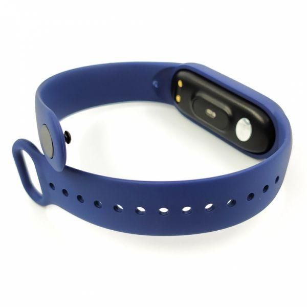 Силіконовий ремінець-браслет TCCG для Mi Band 5 Navy Storm(зас.тов.)