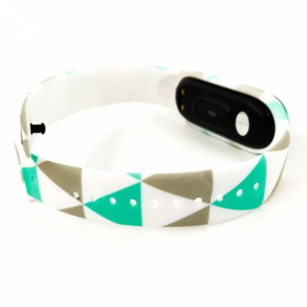 Силіконовий ремінець-браслет TCCG для Mi Band 5 Triangles(зас.тов.)