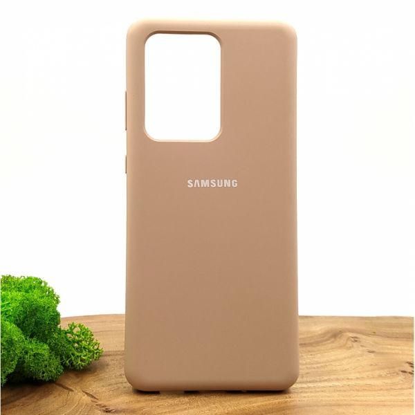 Чохол Silicone Case для Samsung S20 Ultra Matte Pink(зас.тов.)