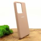 Чохол Silicone Case для Samsung S20 Ultra Matte Pink(зас.тов.)
