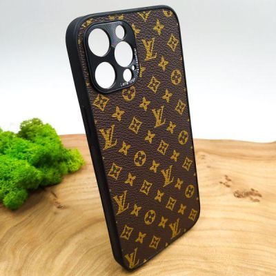 Шкіряний чохол Louis Vuitton leather case для Apple iPhone 12 Pro Max Brown(зас.тов.)